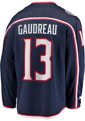 Johnny Gaudreau Columbus Blue Jackets Mens Navy BREAKAWAY Hockey Jersey