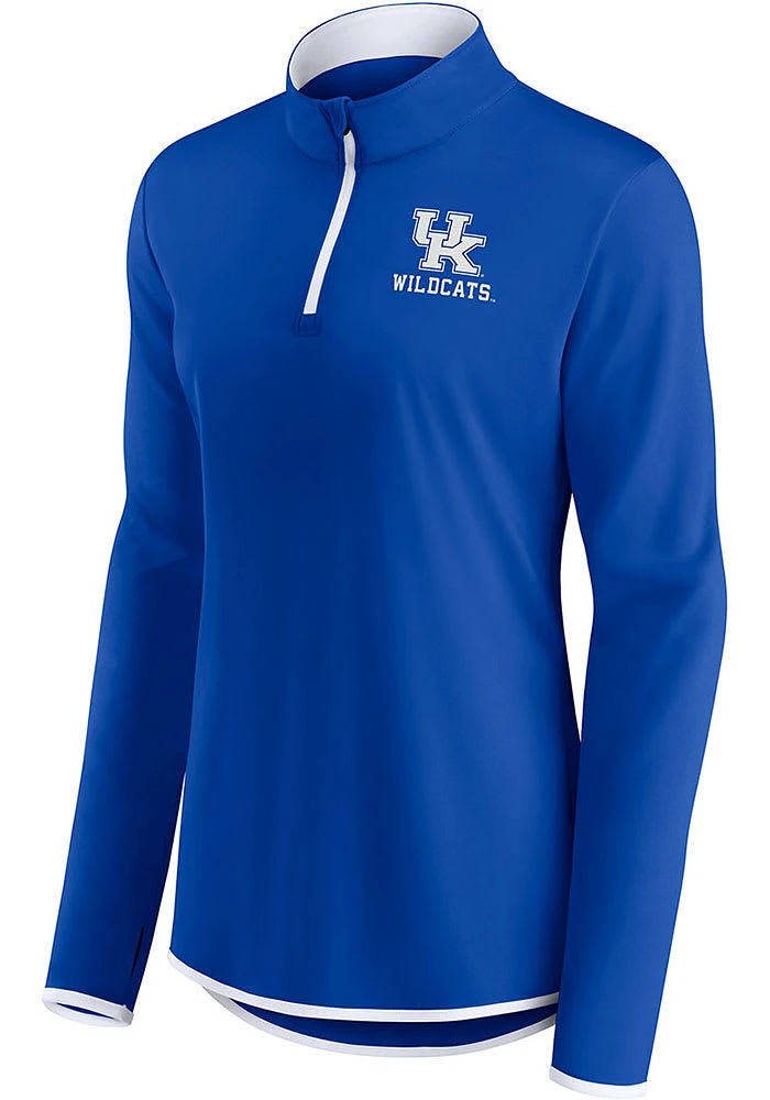 Kentucky Wildcats Womens Blue Lightweight Qtr Zip Pullover