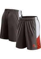Cleveland Browns Mens Brown CHAMPION RUSH Shorts