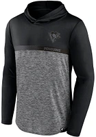 Pittsburgh Penguins Mens Black Iconic Defender Lightweight Hood