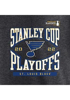 St Louis Blues Charcoal Wraparound Short Sleeve Fashion T Shirt