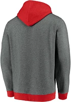 Chicago Blackhawks Mens Grey Chenille Patch Hood