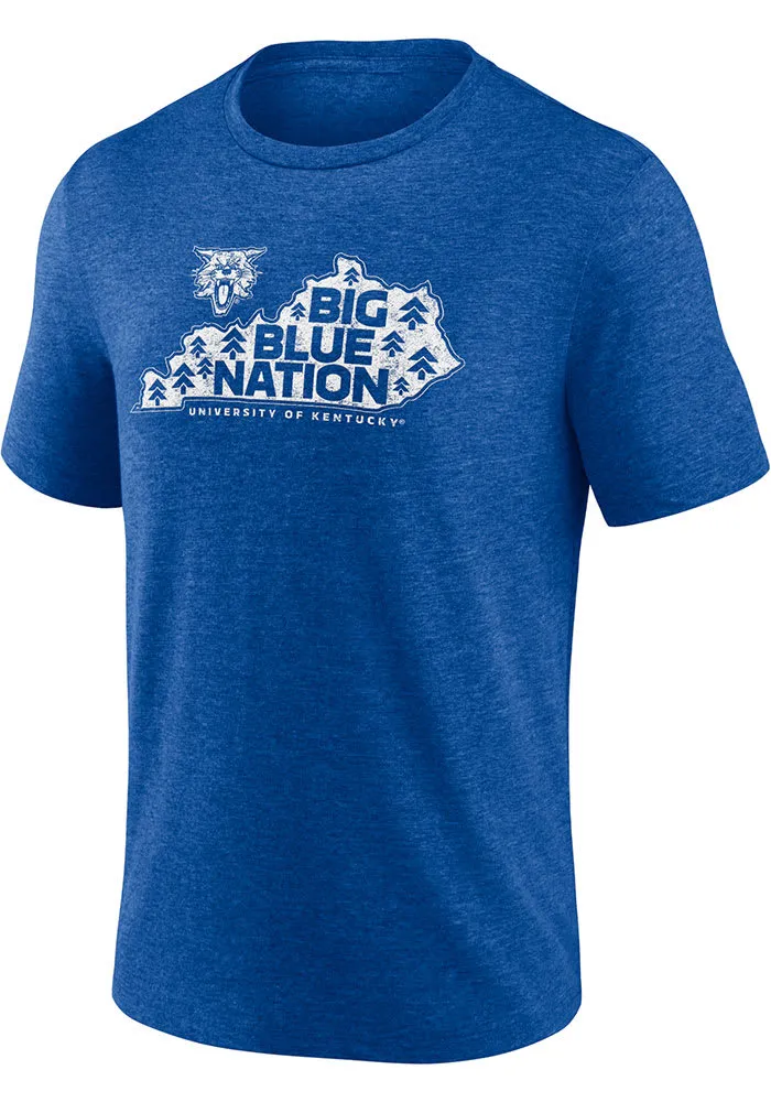 Kentucky Wildcats Blue Fearless Start Short Sleeve Fashion T Shirt