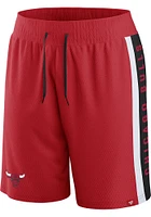 Chicago Bulls Mens Red Iconic NBA Exclusive Shorts