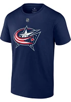 Johnny Gaudreau Columbus Blue Jackets Navy Name And Number Short Sleeve Player T Shirt