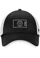 Chicago Blackhawks 2022 Authentic Pro Alternate Trucker Adjustable Hat - Black