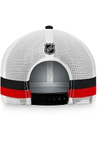 Chicago Blackhawks Breakaway Striped Trucker Adjustable Hat - Red