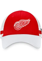 Detroit Red Wings Breakaway Striped Trucker Adjustable Hat - Red