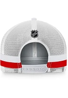 Detroit Red Wings Breakaway Striped Trucker Adjustable Hat - Red