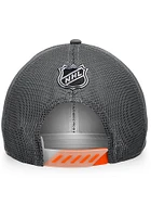 Philadelphia Flyers 2022 Authentic Pro Home Ice Trucker Adjustable Hat - Charcoal