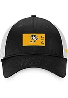 Pittsburgh Penguins 2022 Authentic Pro Primary Trucker Adjustable Hat - Black