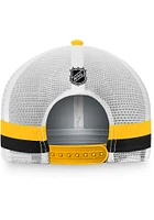 Pittsburgh Penguins Breakaway Striped Trucker Adjustable Hat - Black