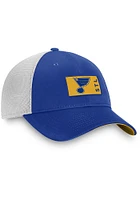 St Louis Blues 2022 Authentic Pro Primary Trucker Adjustable Hat - Blue