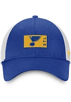 St Louis Blues 2022 Authentic Pro Primary Trucker Adjustable Hat - Blue
