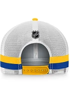 St Louis Blues Breakaway Striped Trucker Adjustable Hat - Blue