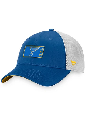 St Louis Blues 2022 Authentic Pro Alternate Trucker Adjustable Hat - Blue