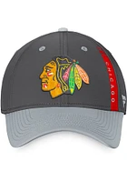 Chicago Blackhawks Mens Charcoal 2022 Authentic Pro Home Ice Flex Hat