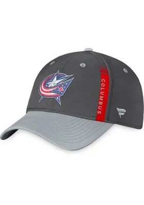 Columbus Blue Jackets Mens Charcoal 2022 Authentic Pro Home Ice Flex Hat