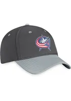 Columbus Blue Jackets Mens Charcoal 2022 Authentic Pro Home Ice Flex Hat