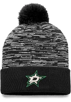 Dallas Stars Black Defender Cuff Pom Mens Knit Hat