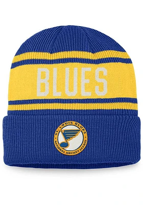 St Louis Blues Blue True Classic Retro Cuff Mens Knit Hat