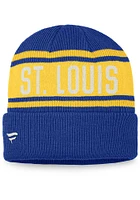 St Louis Blues Blue True Classic Retro Cuff Mens Knit Hat