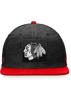 Chicago Blackhawks Black 2022 Authentic Pro Alt Mens Snapback Hat