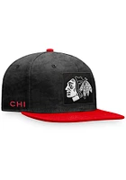 Chicago Blackhawks Black 2022 Authentic Pro Alt Mens Snapback Hat