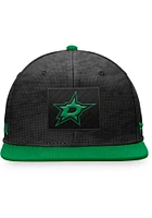 Dallas Stars Black 2022 Authentic Pro Home Ice Mens Snapback Hat