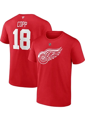 Andrew Copp Detroit Red Wings Name And Number Short Sleeve Player T Shirt