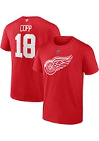 Andrew Copp Detroit Red Wings Name And Number Short Sleeve Player T Shirt