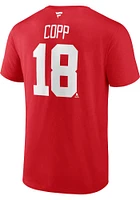 Andrew Copp Detroit Red Wings Name And Number Short Sleeve Player T Shirt