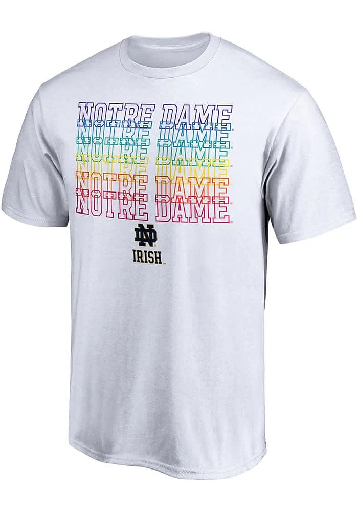 Notre Dame Fighting Irish White City Pride Short Sleeve Tee T Shirt