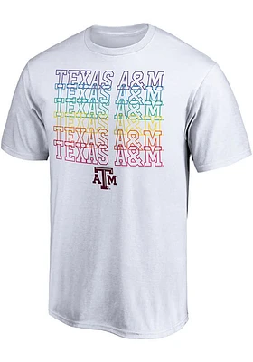 Texas A&M Aggies White City Pride Short Sleeve Tee T Shirt
