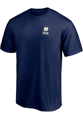 Notre Dame Fighting Irish Navy Blue Number One Dad Short Sleeve Tee T Shirt
