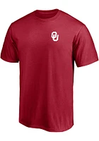 Oklahoma Sooners Crimson Number One Dad Short Sleeve T Shirt
