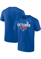 Los Angeles Dodgers Blue Post Season Participant Locker Room Short Sleeve T Shirt