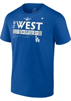 Los Angeles Dodgers Blue 2022 Divison Champs Locker Room Short Sleeve T Shirt