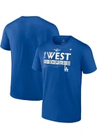 Los Angeles Dodgers Blue 2022 Divison Champs Locker Room Short Sleeve T Shirt