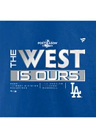 Los Angeles Dodgers Blue 2022 Divison Champs Locker Room Short Sleeve T Shirt