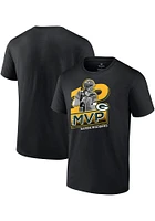 Aaron Rodgers Green Bay Packers Black MVP Short Sleeve Player T Shirt