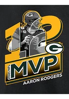 Aaron Rodgers Green Bay Packers Black MVP Short Sleeve Player T Shirt