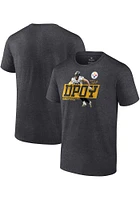 TJ Watt Pittsburgh Steelers Charcoal DEFENSIVE Player OF THE YEAR Short Sleeve T Shirt