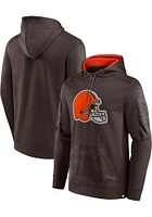 Cleveland Browns Mens Brown DEFENDER POLY FLEECE Hood