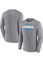Detroit Lions Grey TEAM ONE BOOK Long Sleeve T-Shirt