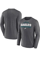 Philadelphia Eagles Grey TEAM ONE BOOK Long Sleeve T-Shirt