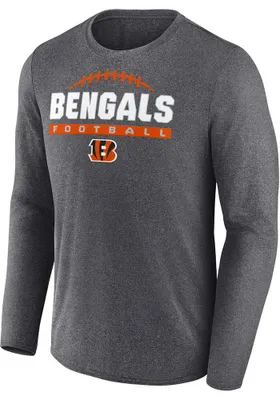 Cincinnati Bengals Grey TEAM ONE BOOK Long Sleeve T-Shirt