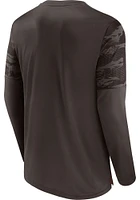 Cleveland Browns Brown DEFENDER JAQUARD Long Sleeve T-Shirt