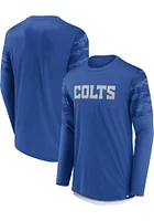 Indianapolis Colts Blue DEFENDER JAQUARD Long Sleeve T-Shirt