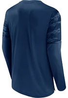 Chicago Bears Navy Blue DEFENDER JAQUARD Long Sleeve T-Shirt